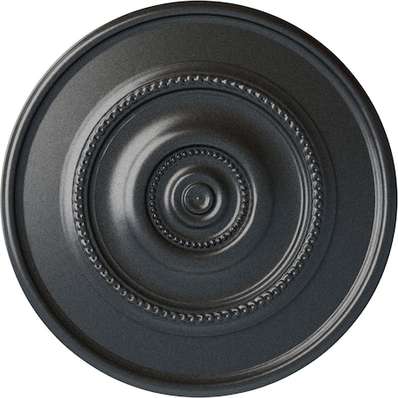 Ekena Millwork Dylar Ceiling Medallion (Fits Canopies up to 6 1/4"), Hand-Painted Pewter, 30"OD x 2 1/4"P CM30DYPES